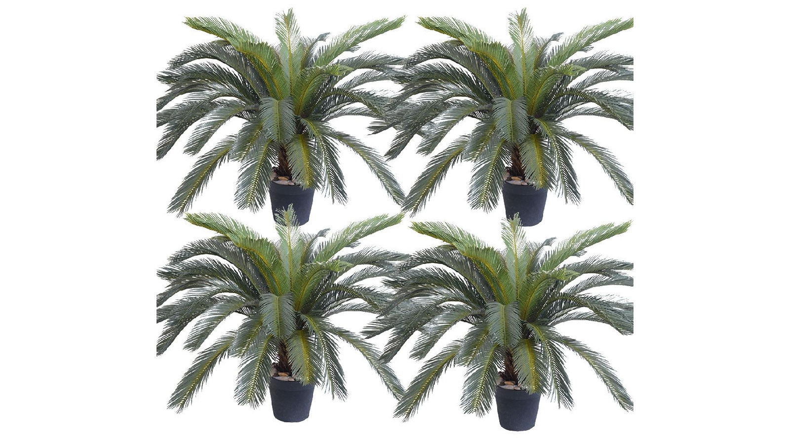SOGA 4x Artificial Sago Palm Plant 155cm Harvey Norman