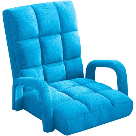 Soga Floor Recliner Lazy Chair with Armrest - Blue