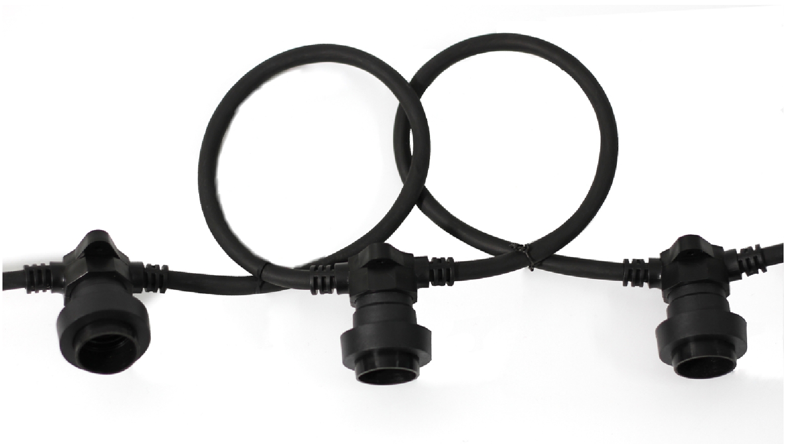Lexi Lighting Outdoor Festoon Belt for String Light - Black