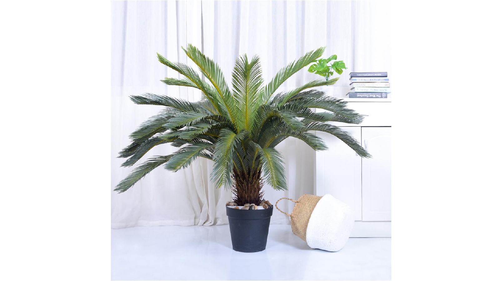 SOGA 4x Artificial Sago Palm Plant 155cm Harvey Norman