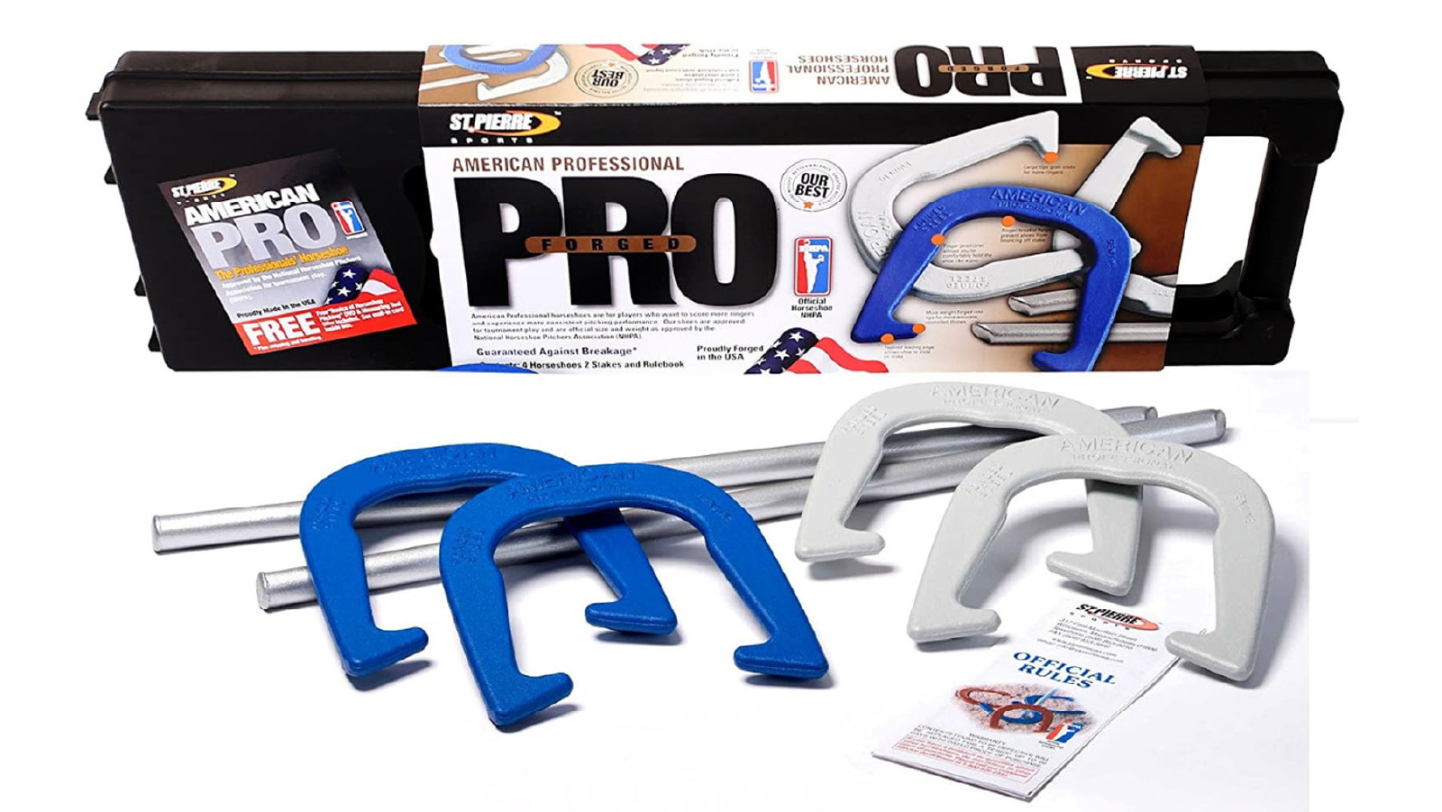 SS Worldwide St Pierre Professional Steel Horseshoe Set