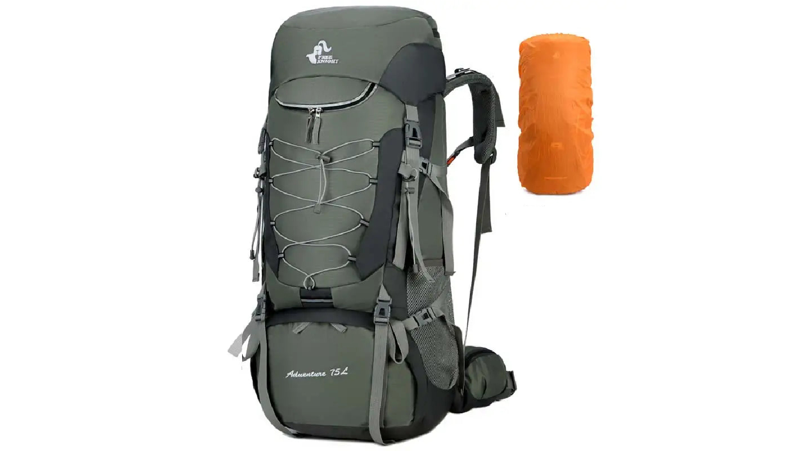 NNEOBA 75L Waterproof Camping Backpack - Green
