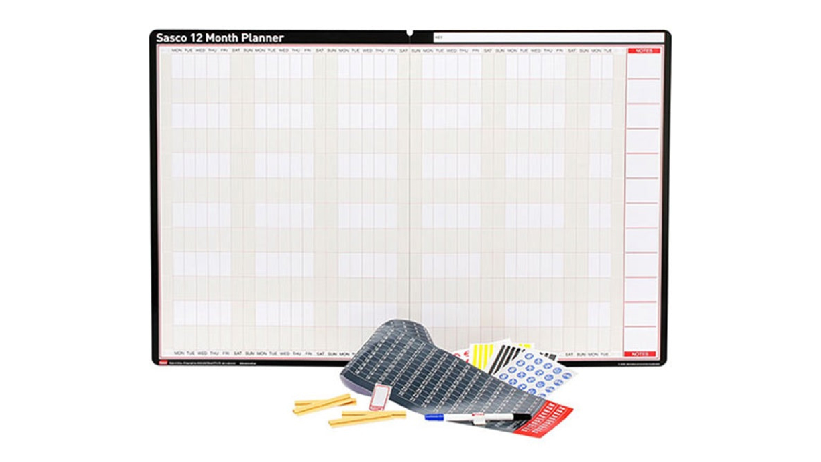 Sasco Undated 12 Month Wall Planner 