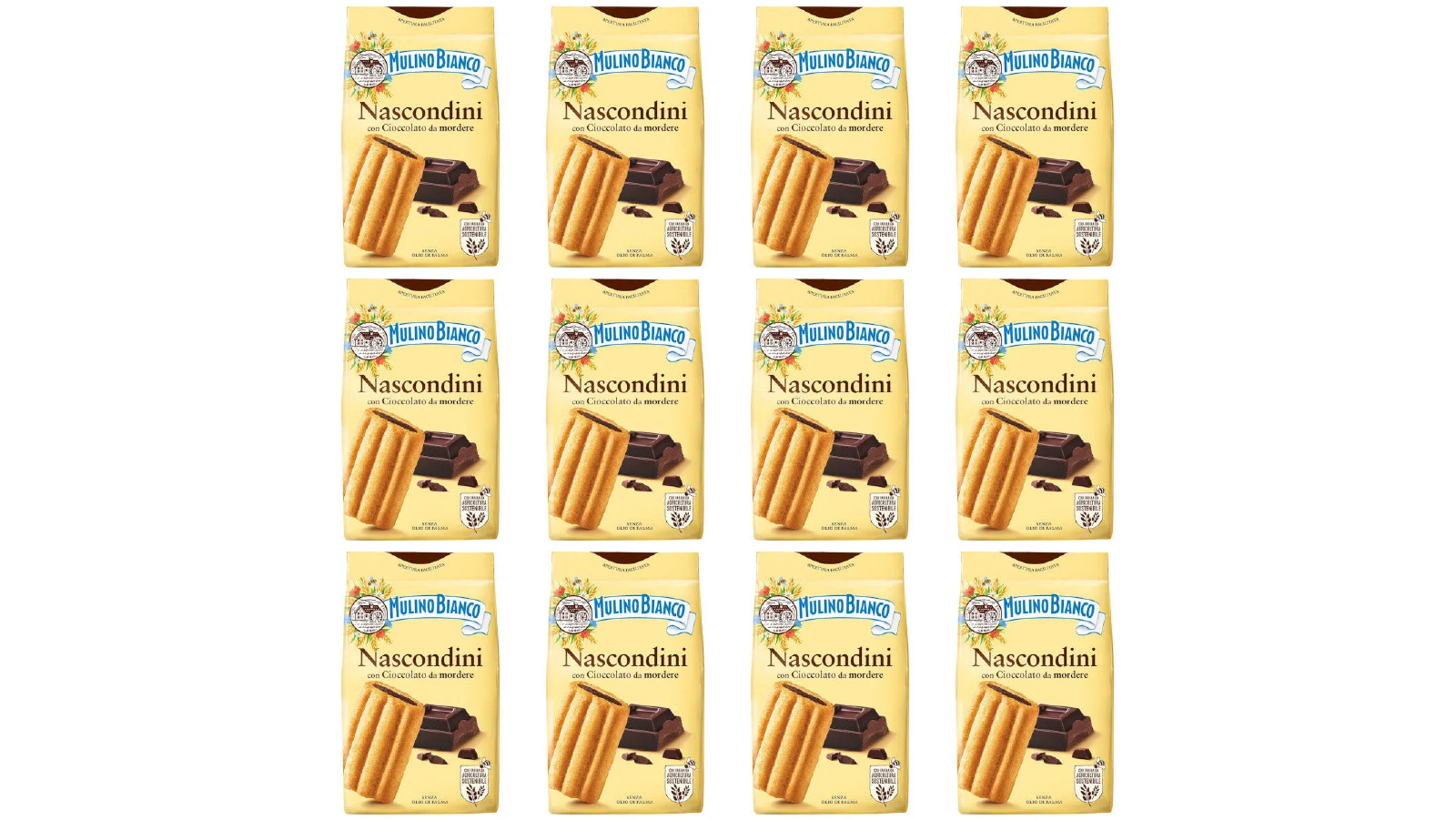 Mulino Bianco 12 Pack Bulk 330g Nascondini Biscuits 