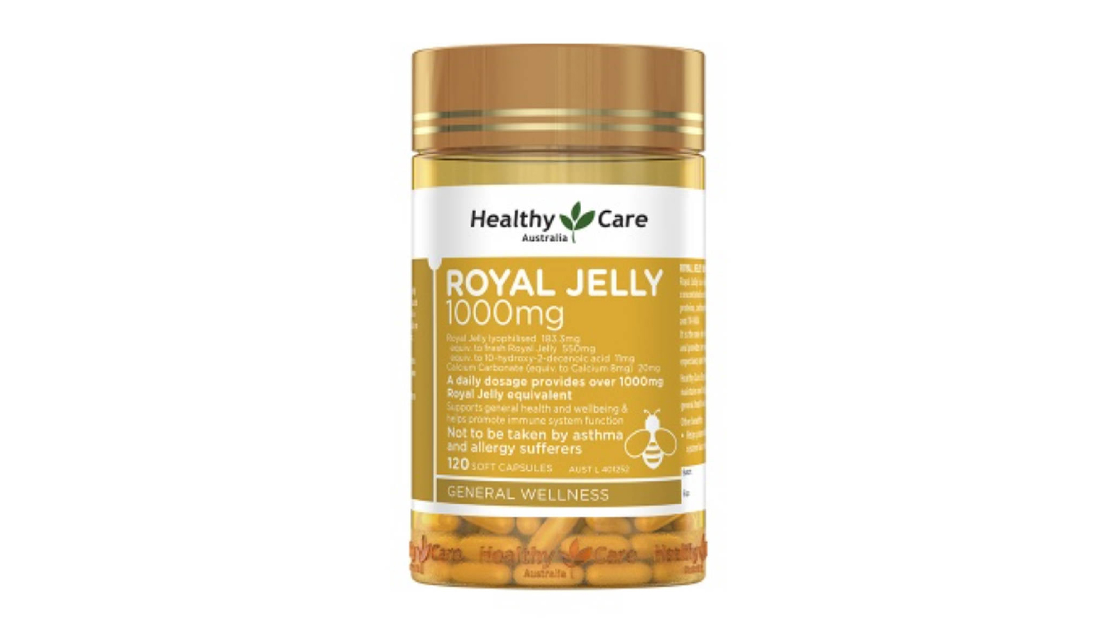 Healthy Care 1000mg Royal Jelly - 120 Capsules