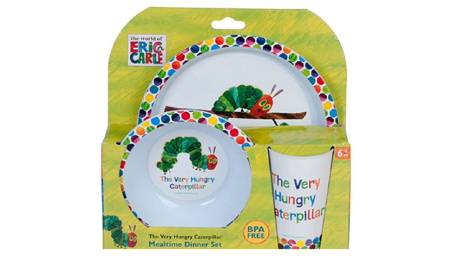 Latestbuy 3 Piece of Eric Carle Very Hungry Caterpillar Dinner Set ...