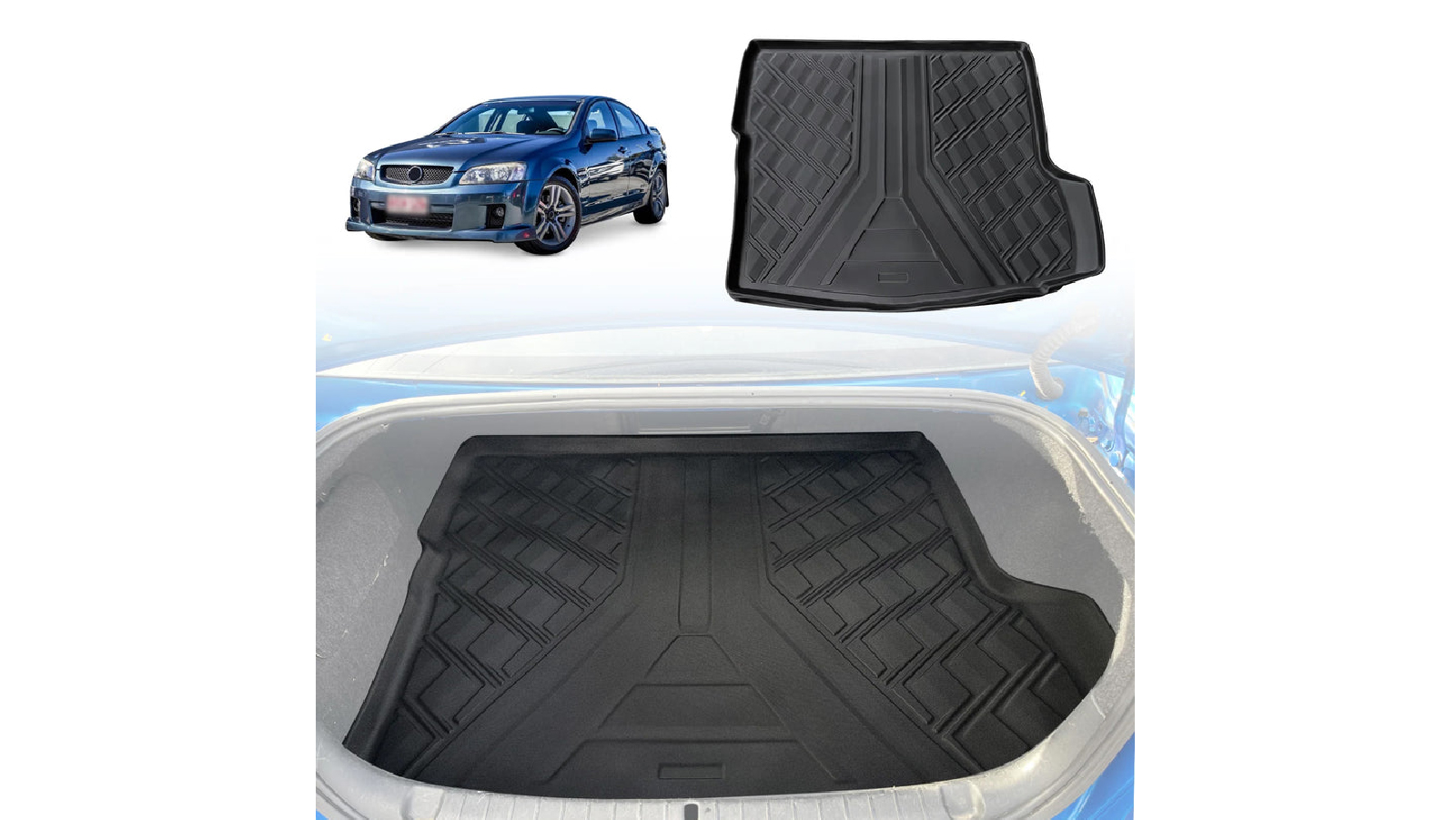 AUSGO Boot Liner Cargo Mat for Holden Commodore VE Sedan 2006-2013