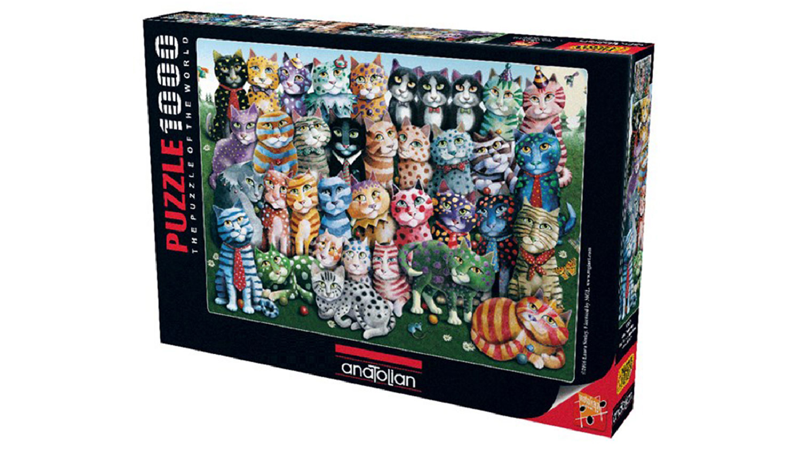 Latestbuy 1000 Piece of Anatolian Cat Family Reunion Jigsaw Puzzle