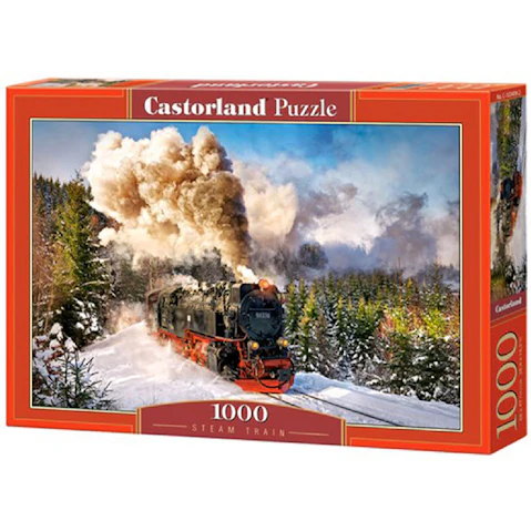 Latestbuy 1000 Piece of Castorland Steam Train Jigsaw Puzzle