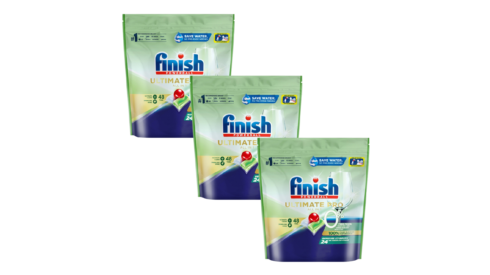 Finish Ultimate Pro 0% x 144 Dishwashing Tablets