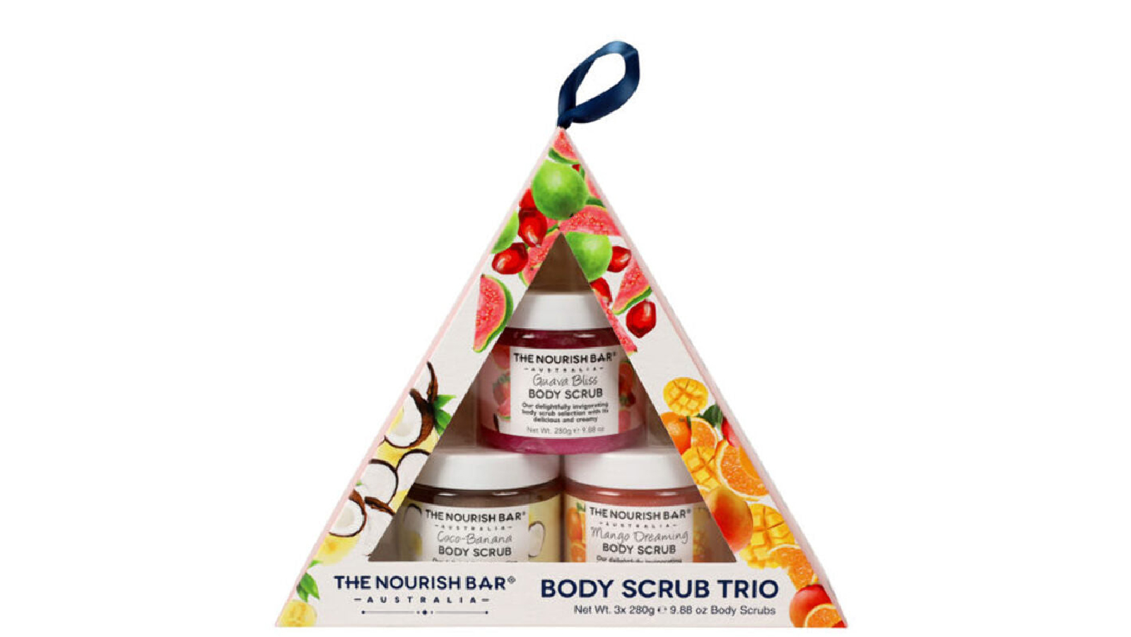 The Nourish Bar 3 Piece Body Scrub Set