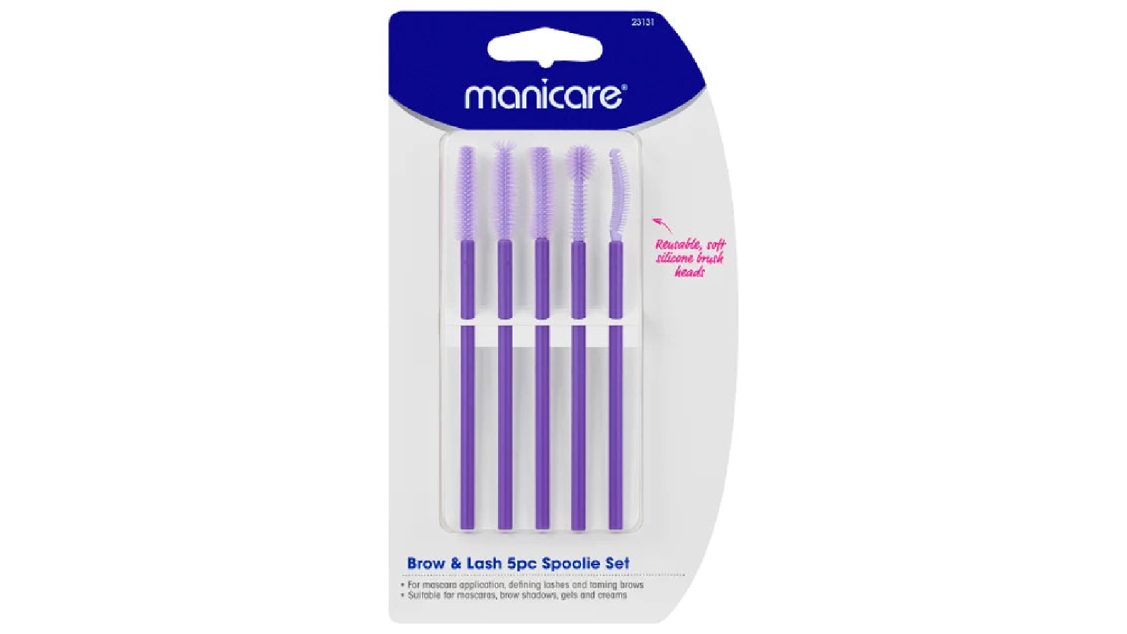 Manicare 5 Piece of Lash and Brow Spoolie Set 