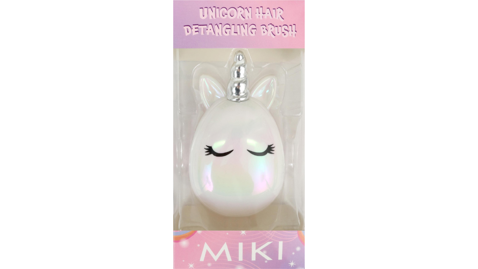 Miki Unicorn Hair Detangling Brush for Kids Wet and Dry Hair