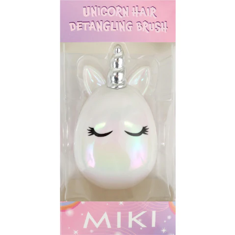 Miki Unicorn Hair Detangling Brush for Kids Wet and Dry Hair