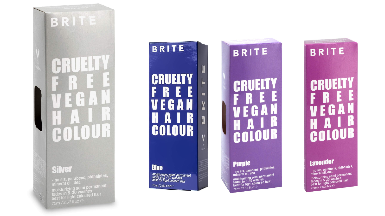 Brite 75ml Vegan Semi Permanent Hair Colour
