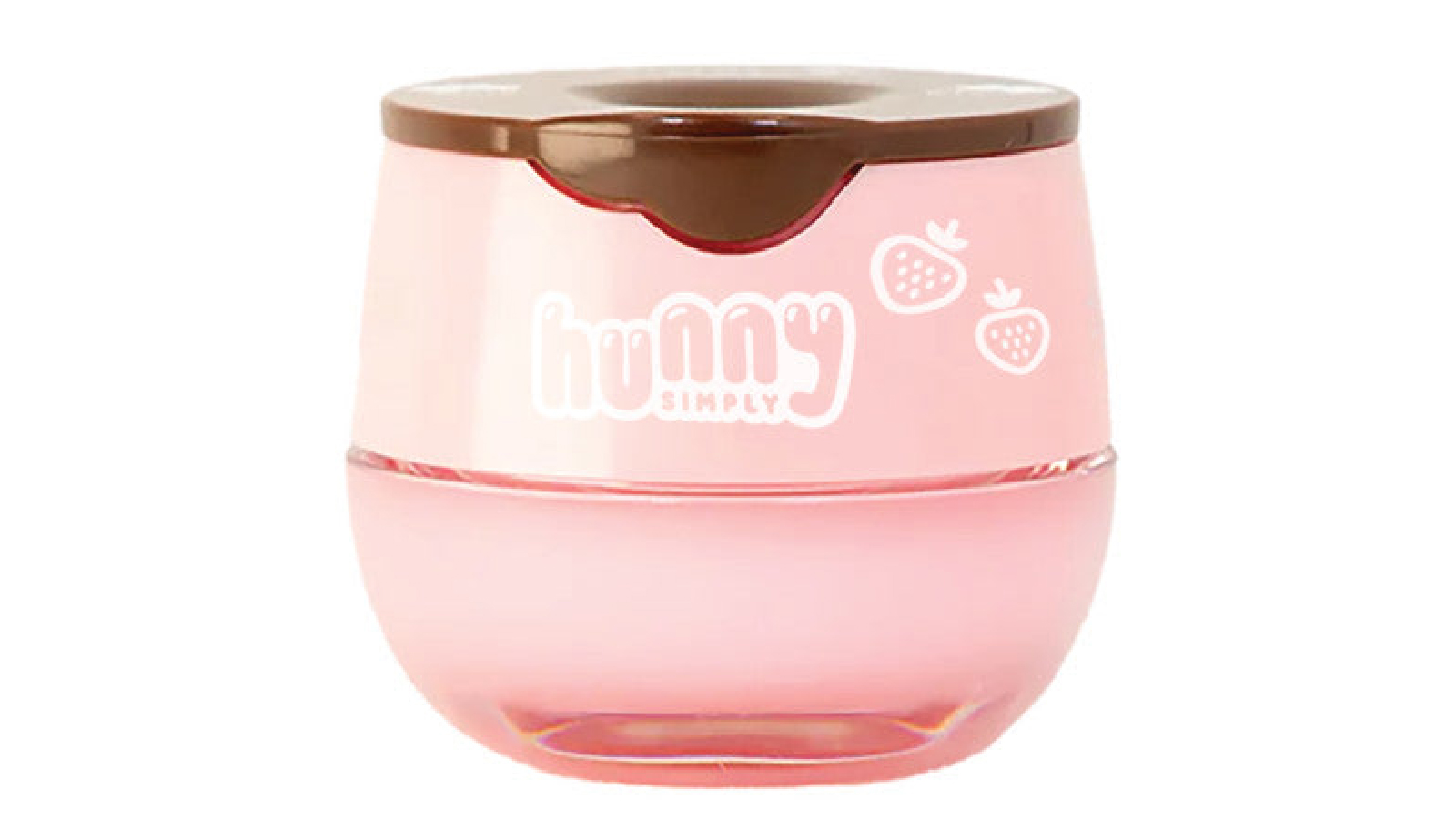 Hunny Simply Strawberry Honeypot Lip Balm for Moisturizing and Hydrating Lips - 6.5g