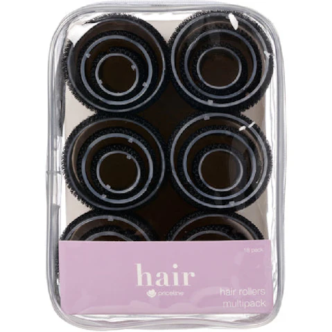 Priceline 18 Packs Hair Rollers MultiPack for Curls and Volume