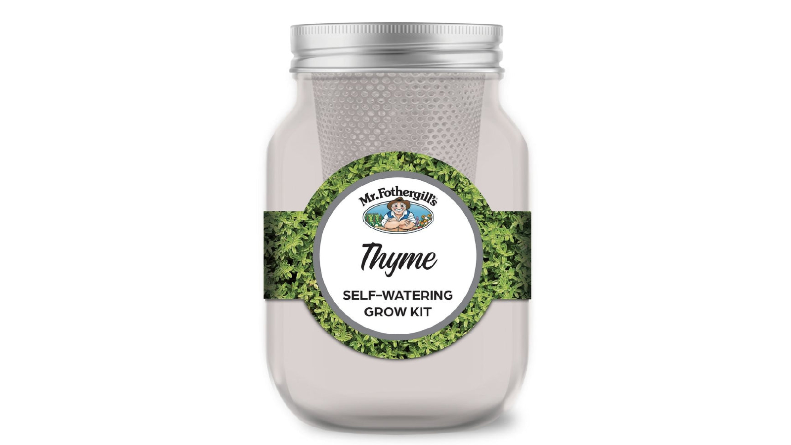 Mr. Fothergills Thyme Self Watering Mason Jar Grow Kit