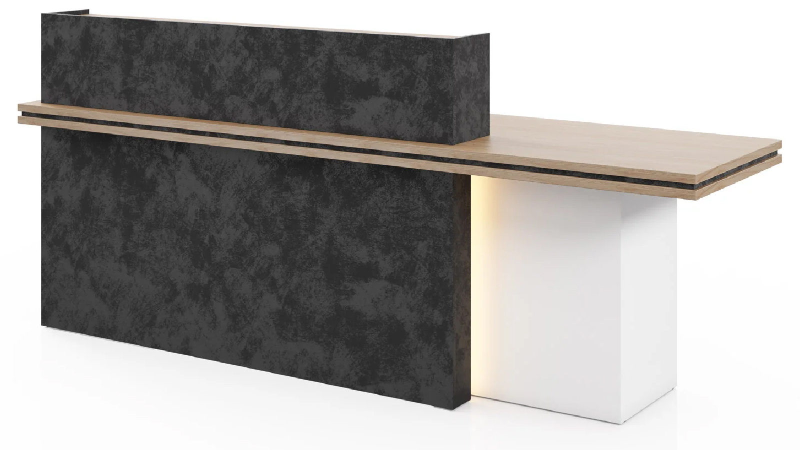 DreasyTech Hera 2.4m Reception Desk Counter Desks - Right
