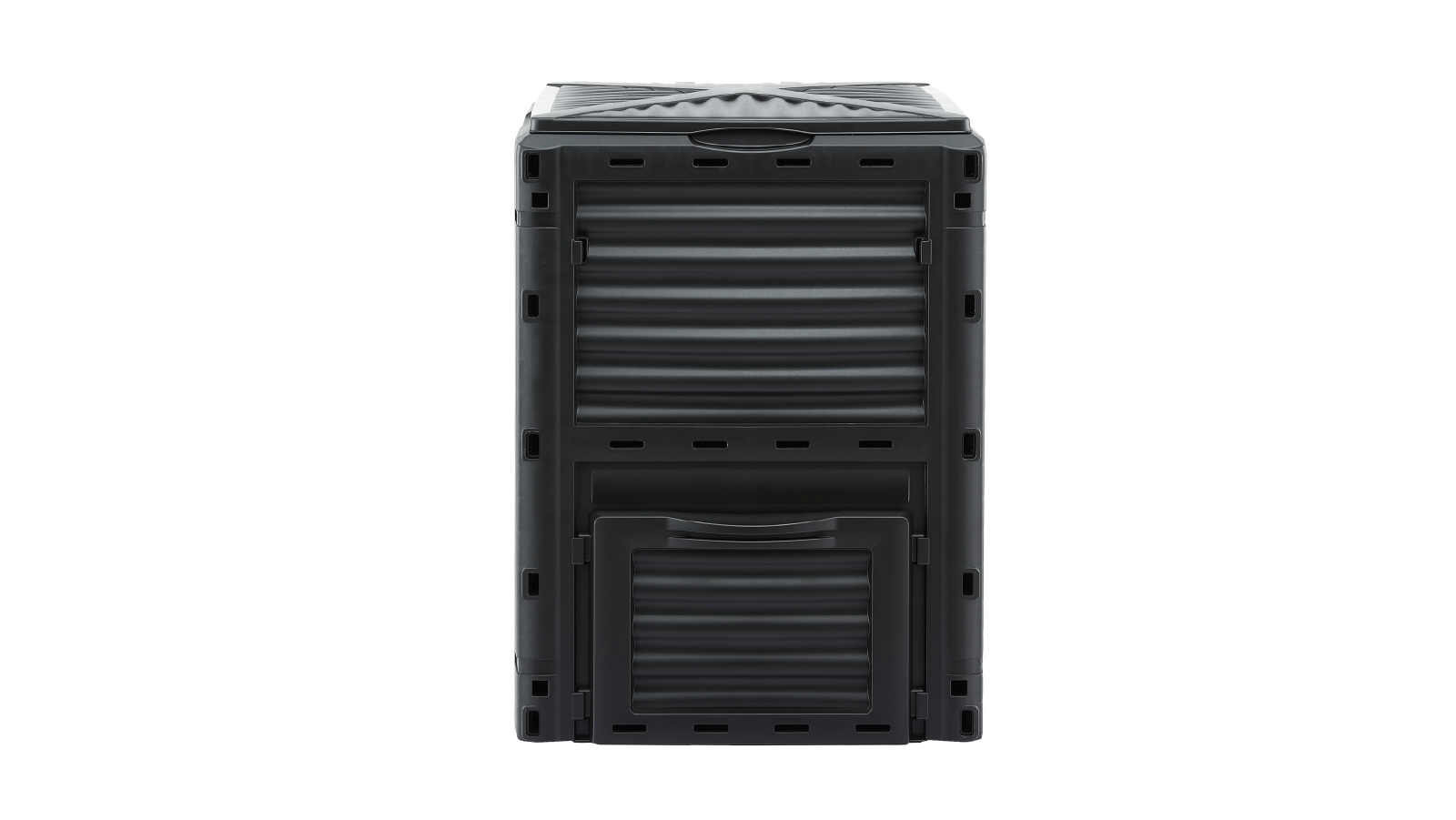 Gardeon 300L Heavy Duty Compost Bin with Top Lid Bottom Door - Black