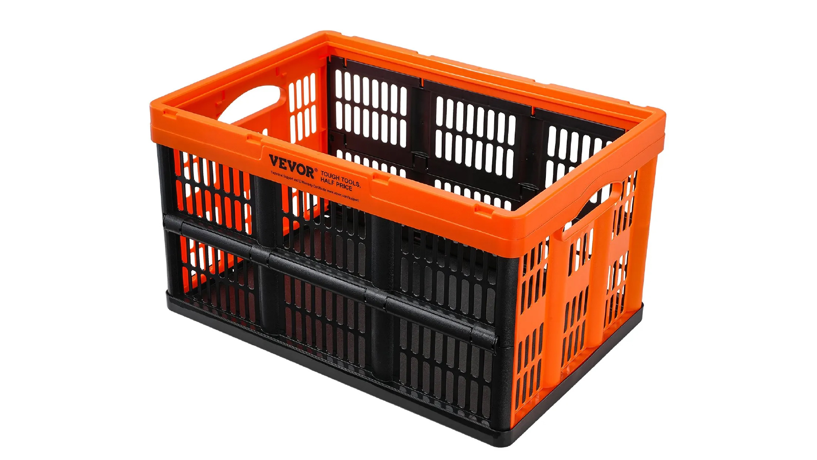 Pretty & Practical	3 Pack of Plastic Collapsible Storage Basket with Handles - 45L