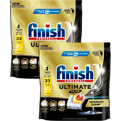 Finish Ultimate Plus x 66 Lemon Dishwasher Tablets