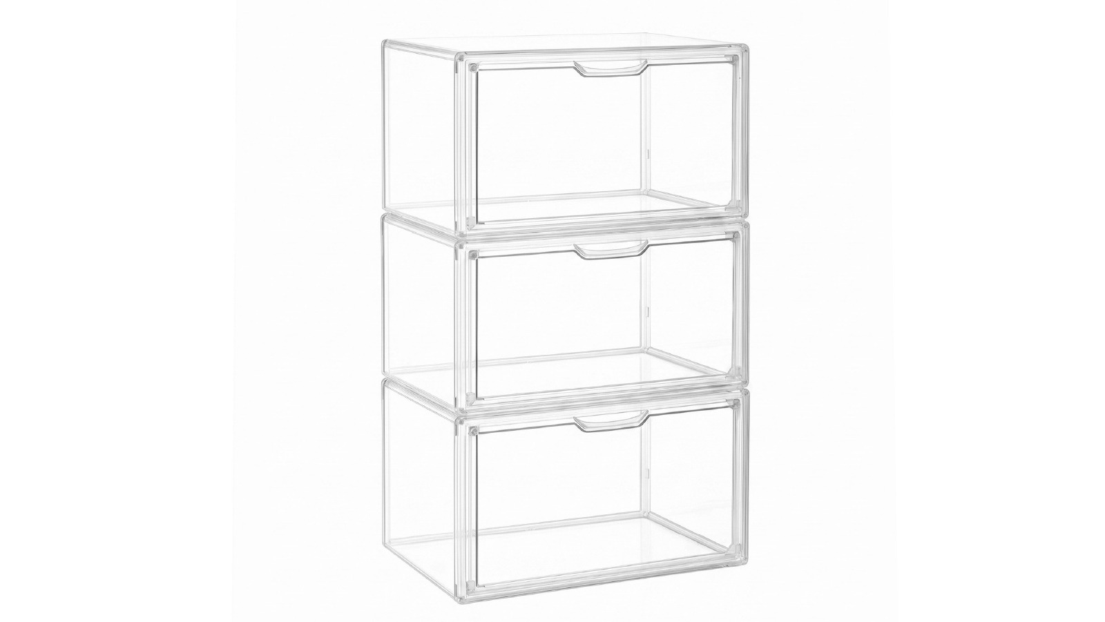Artiss 3 Pack of Clear Acrylic Storage Box