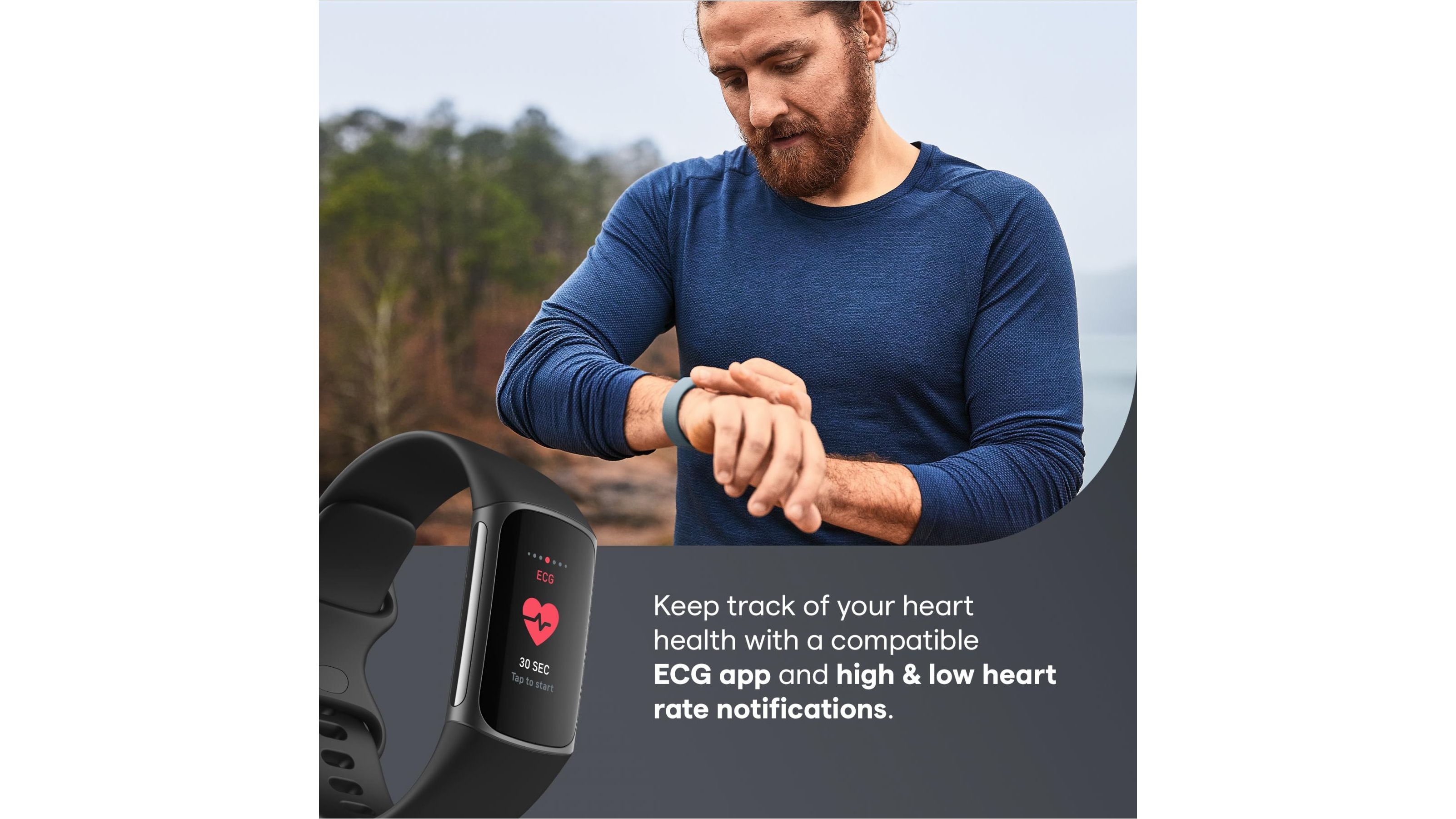 Fitbit Charge 5 Fitness Tracker Black/Graphite Harvey Norman