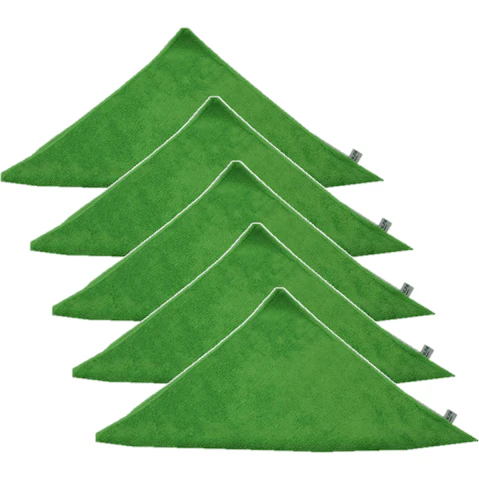 Cleanlink Pack of 5 Microfibre General Cleaning Cloth - Green