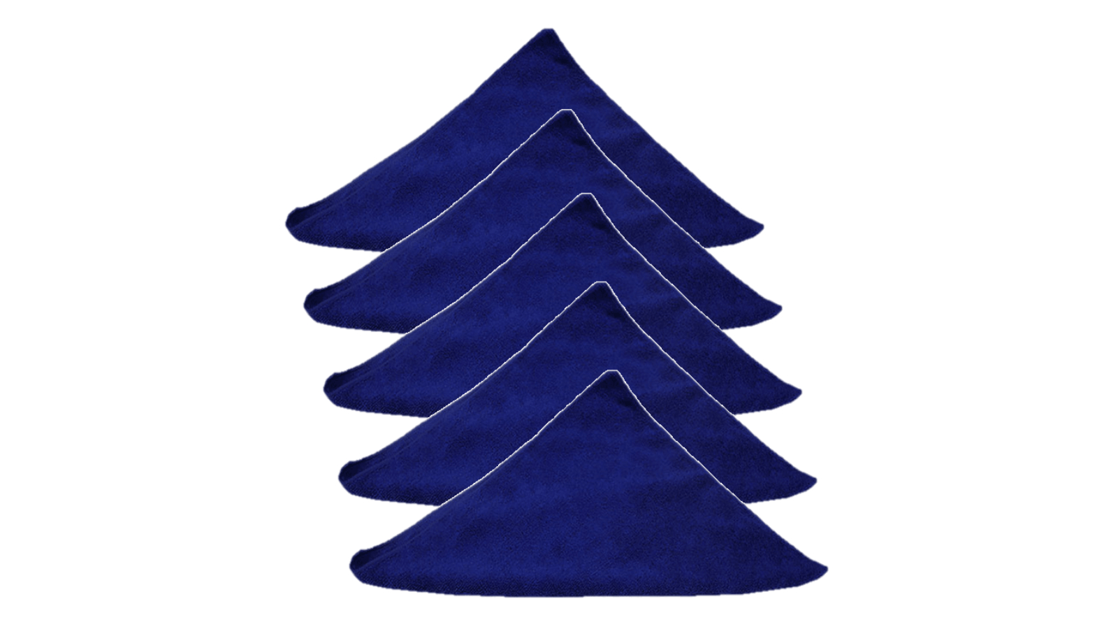 Cleanlink Pack of 5 Microfibre General Cleaning Cloth - Blue