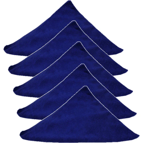 Cleanlink Pack of 5 Microfibre General Cleaning Cloth - Blue