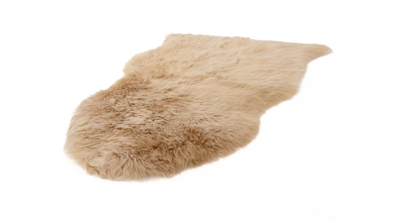 Naturally Sheepskins Single Long Wool Rug - Caramel