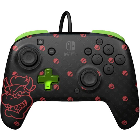 PDP Nintendo Switch Bowser Rematch Glow Wired Controller