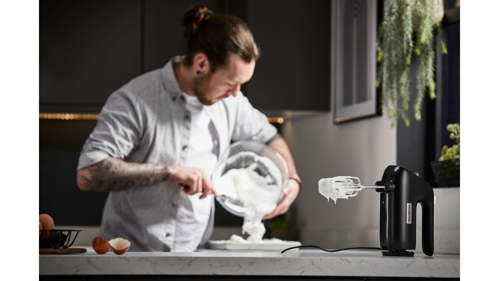 Kenwood QuickMix+ Premium Hand Mixer Black Harvey Norman