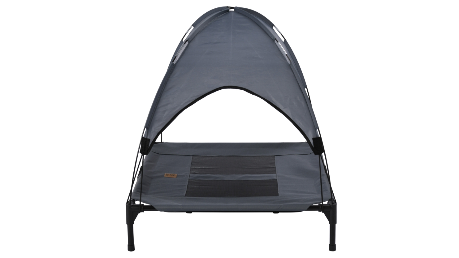 Charlie's Black Elevated Pet Bed with Tent Small Harvey Norman