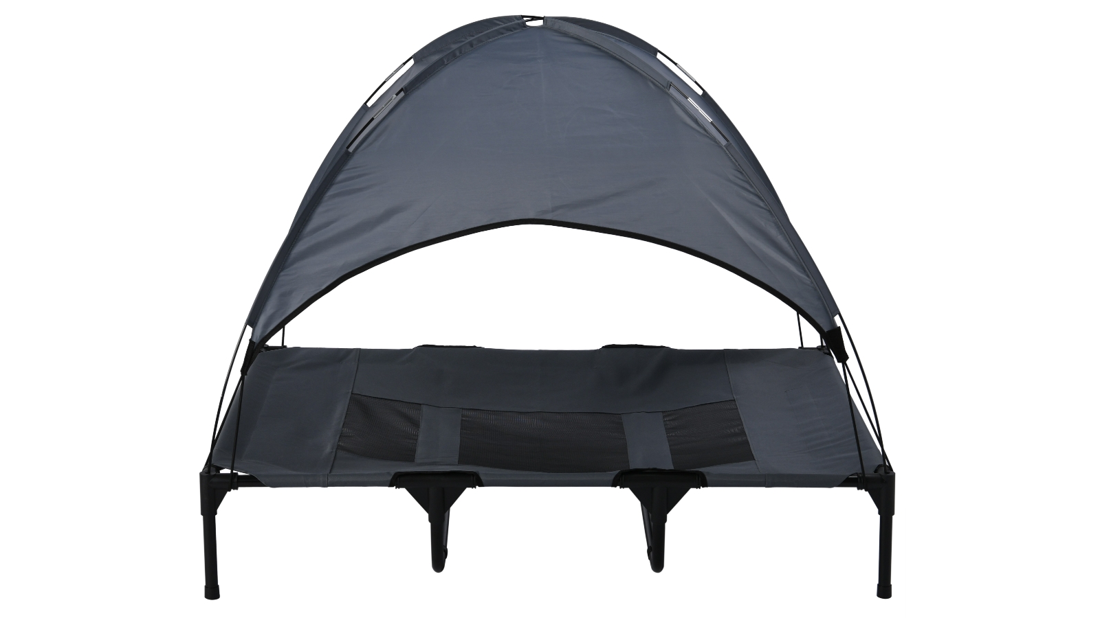 Charlie's Elevated Light Grey Pet Bed with Tent - X-Large