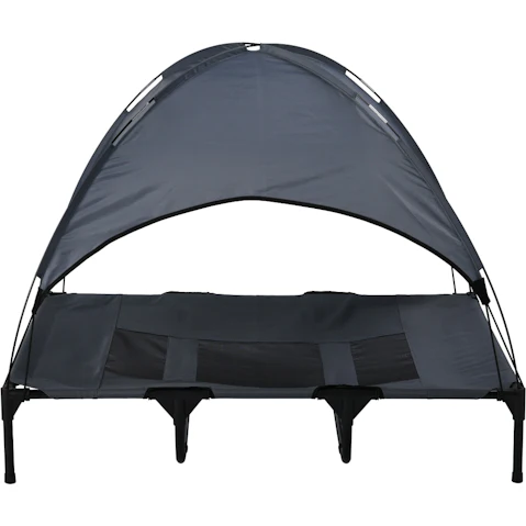 Charlie's Elevated Light Grey Pet Bed with Tent - X-Large