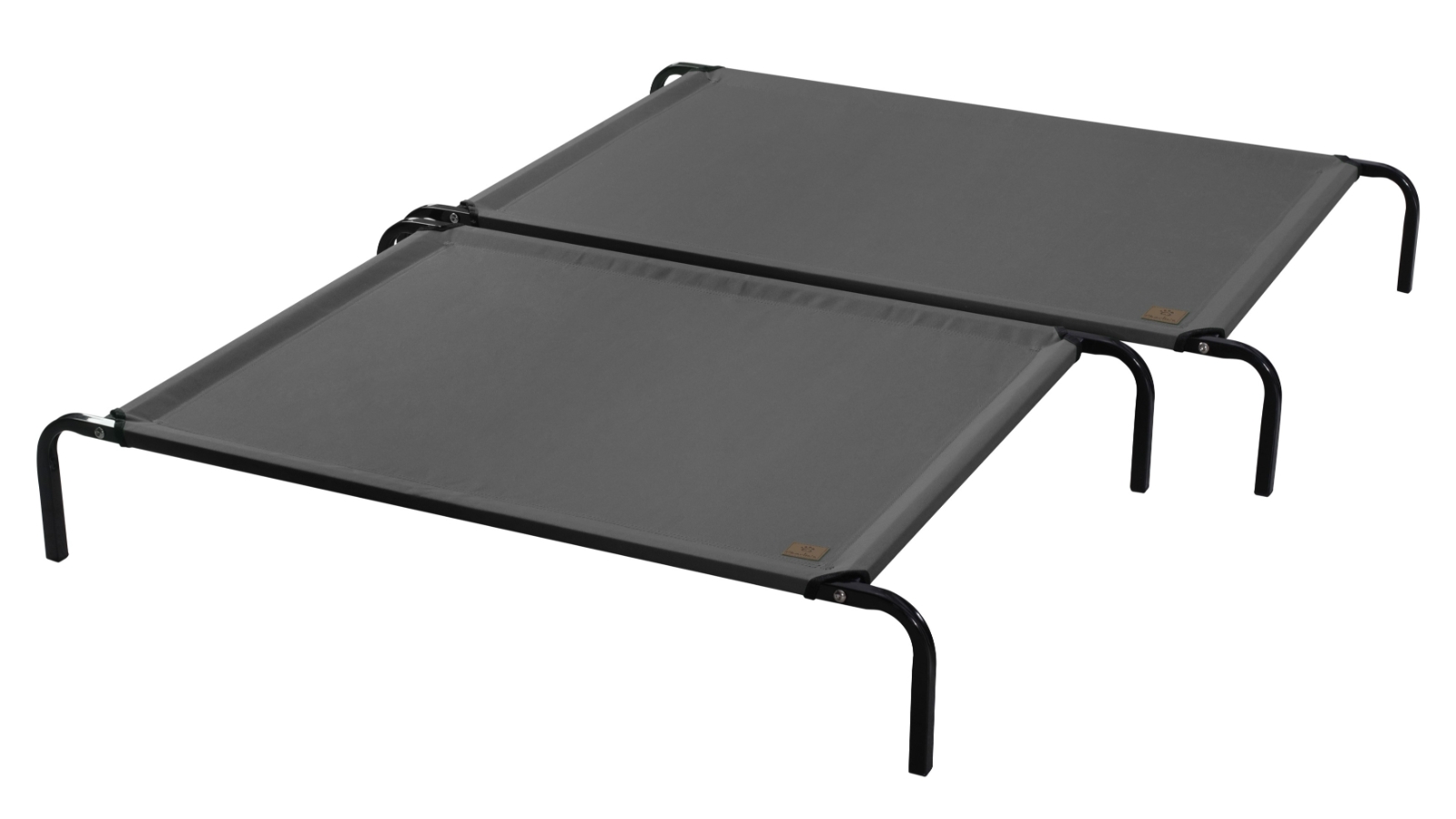 Charlie's Warm Grey Elevated Trampoline Pet Bed - Large
