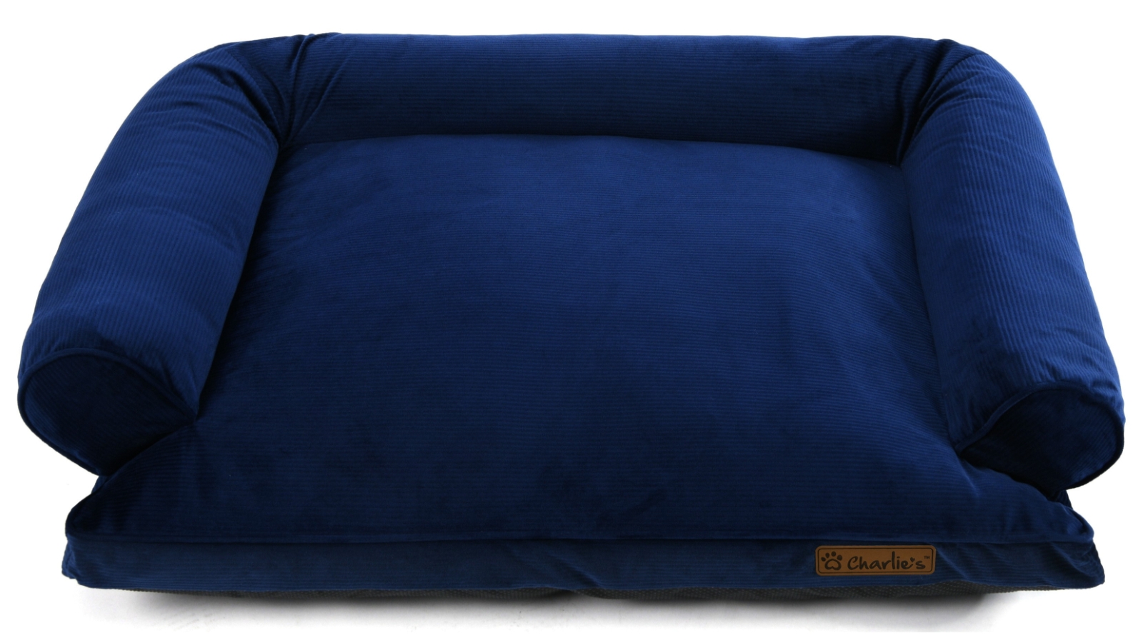 Charlie's 120 x 89 x 26cm Navy Corduroy Sofa Bed - Large