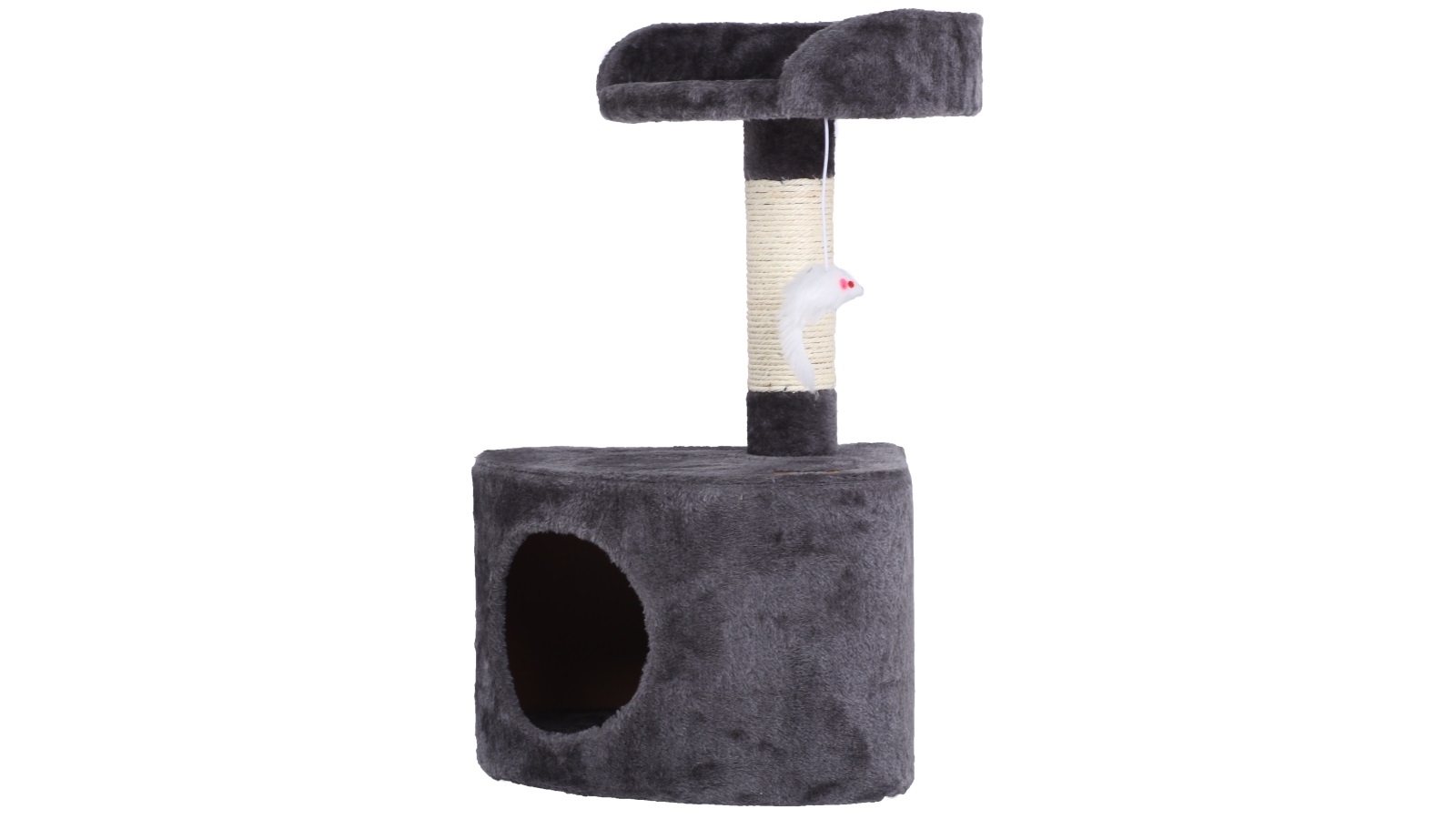 Charlie's 33x33x58cm Cat Tree with Round House - Charcoal