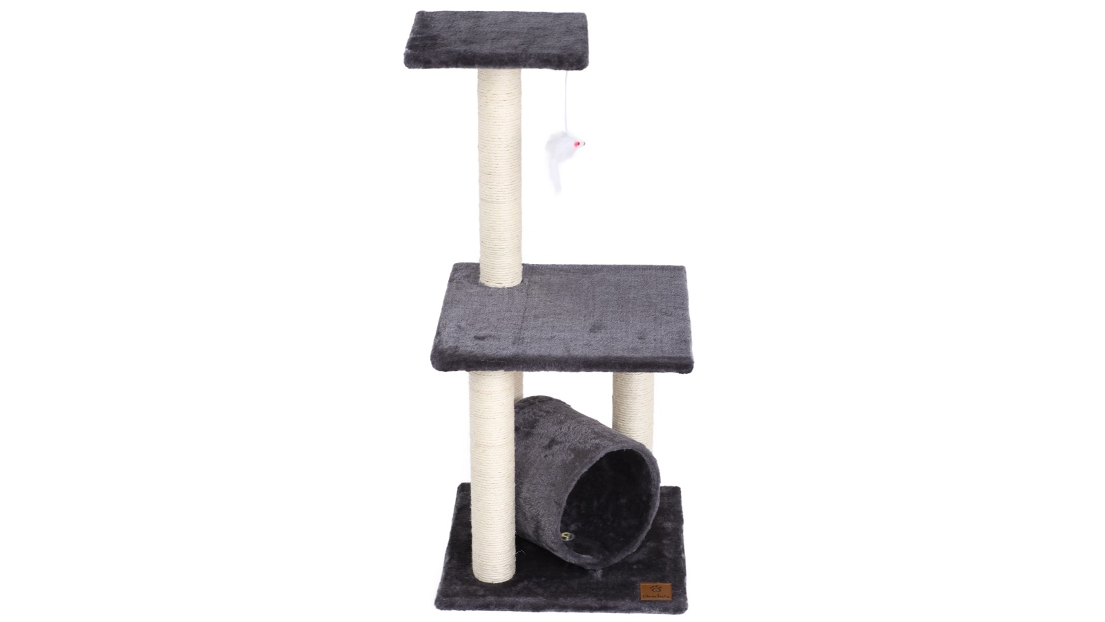 Charlie's 40x40x86cm Three Tier Cat Tree - Charcoal