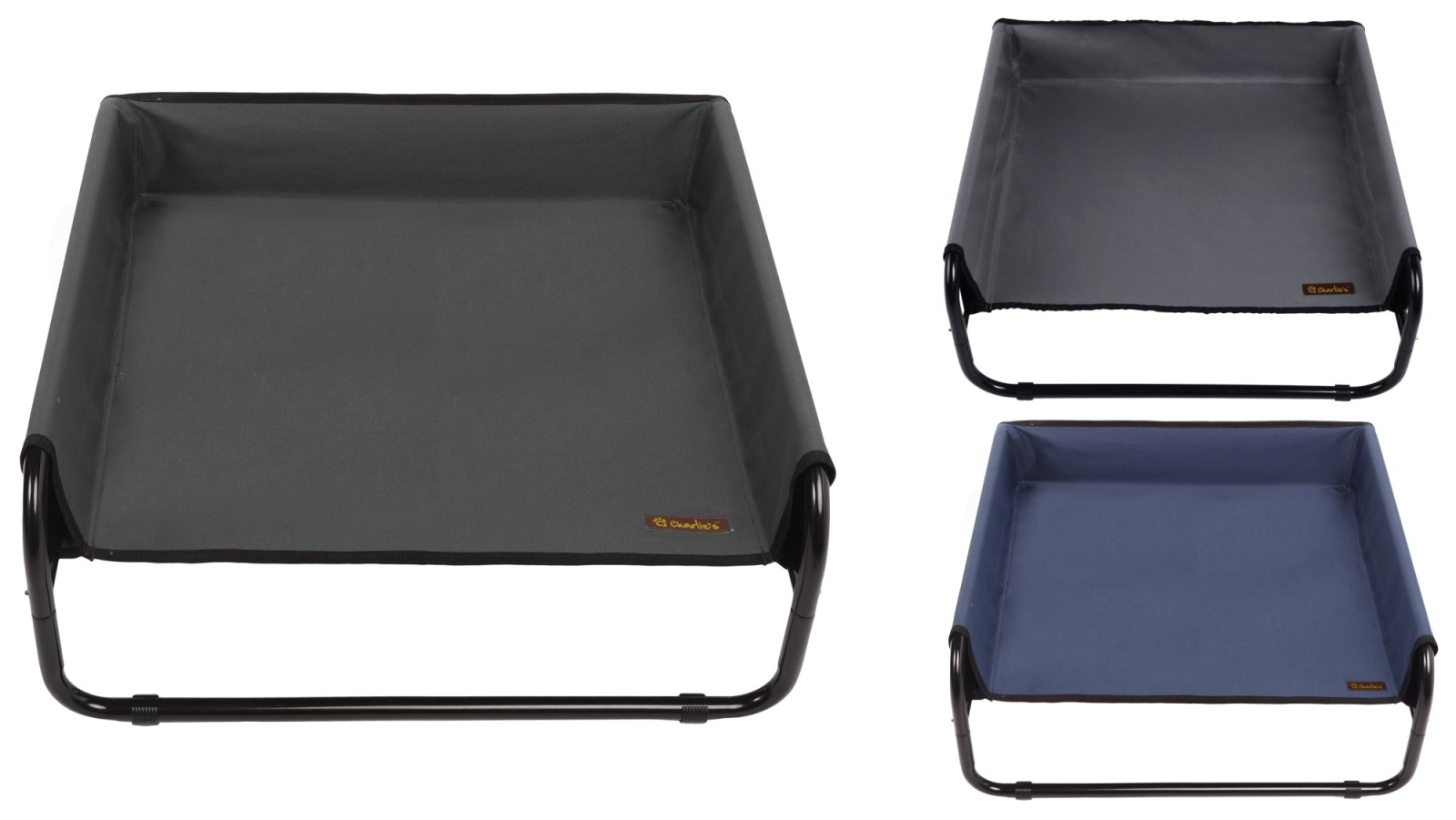 Charlie's High Walled Outdoor Trampoline 70x70x28cm Pet Bed Cot