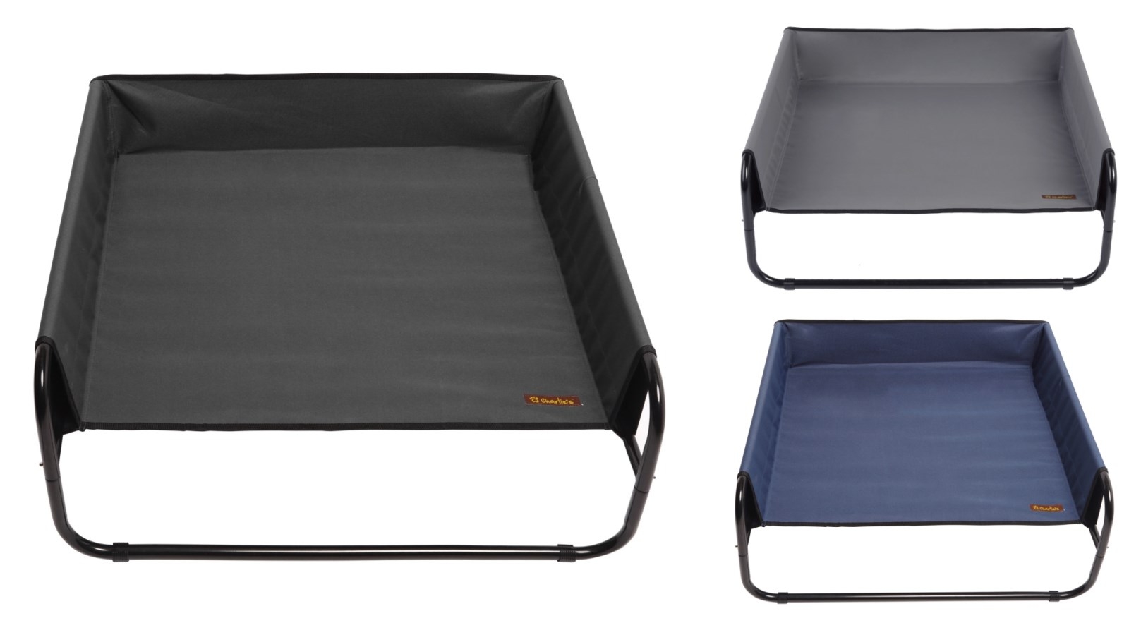 Charlie's High Walled Outdoor Trampoline 85x85x33cm Pet Bed Cot
