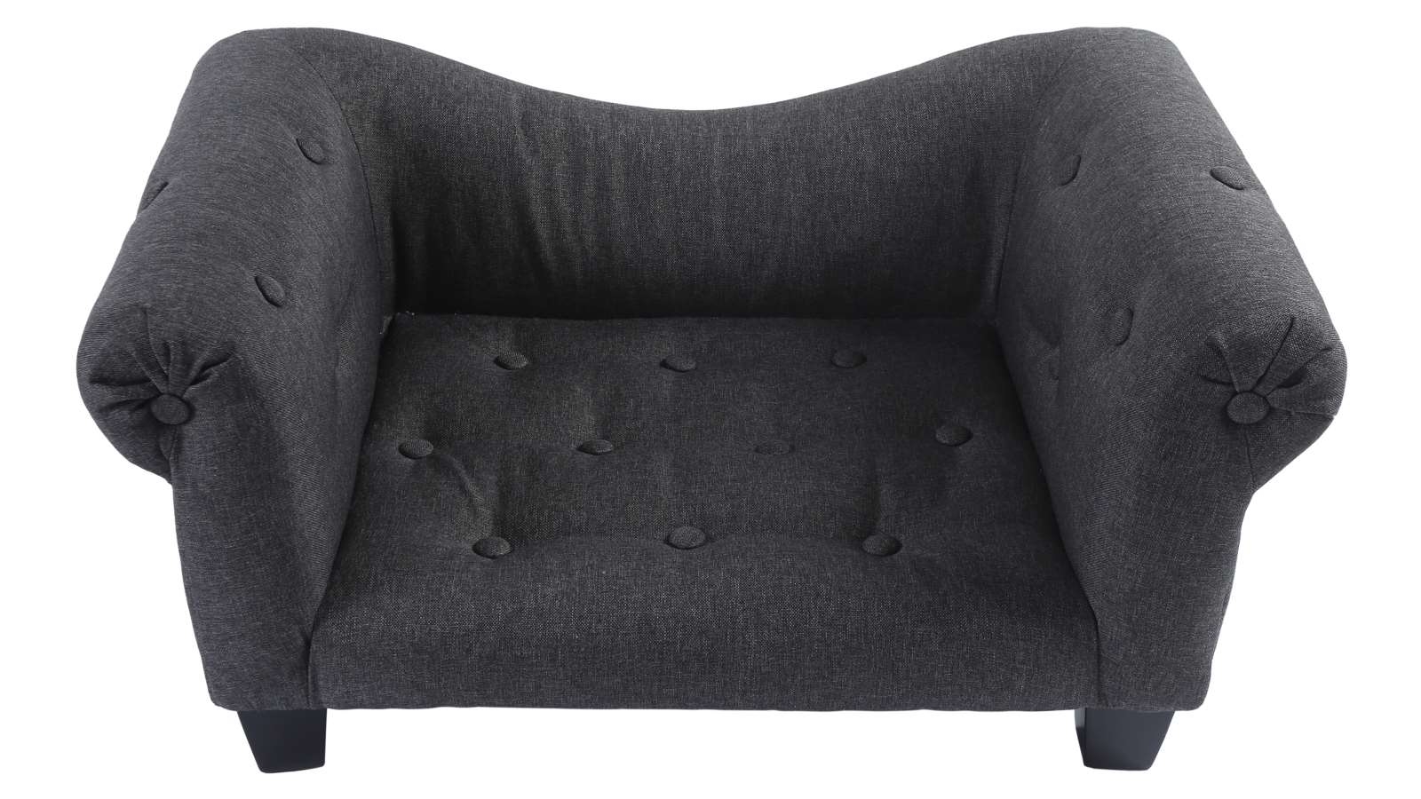 Charlie's Luxe Pet Sofa - Charcoal