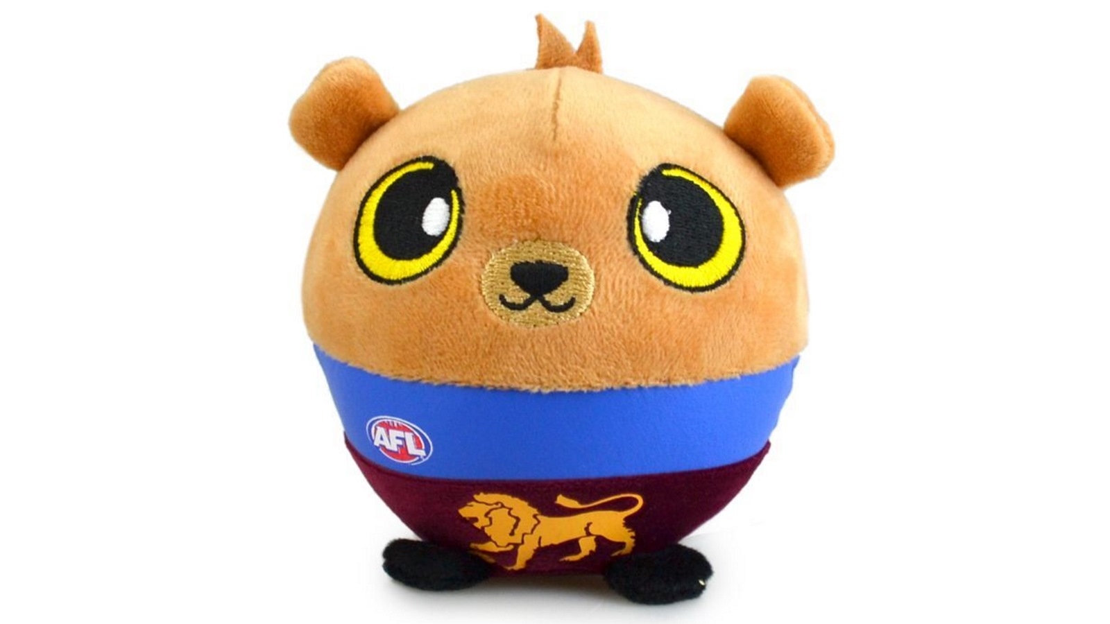 AFL Squishii Brisbane Kids 10cm Soft Collectible Toy - 3 Years+