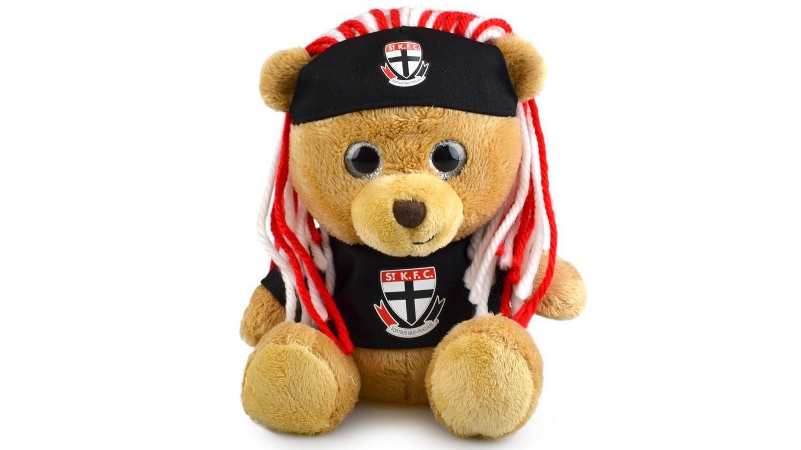 AFL Sparkle Fanatic St Kilda Kids 20cm Soft Bear Toy