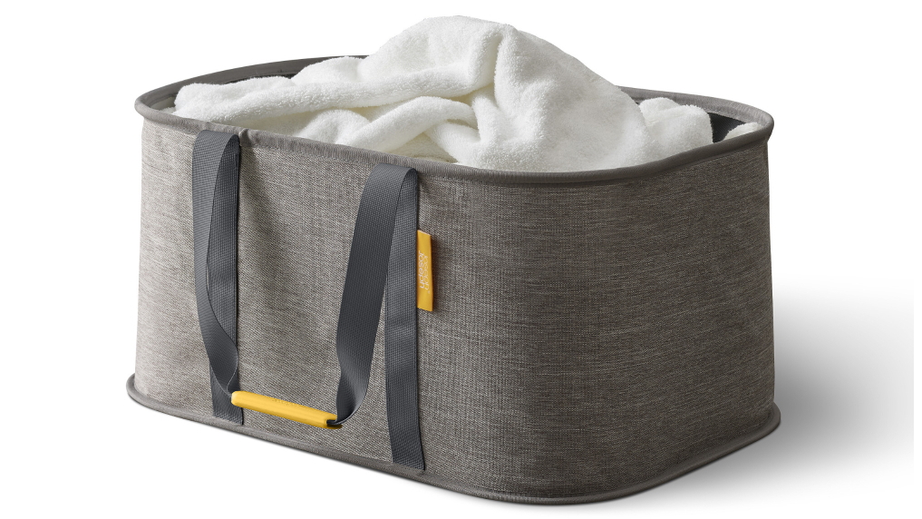 Joseph Joseph Hold-All Fabric Collapsible Laundry Basket - Grey