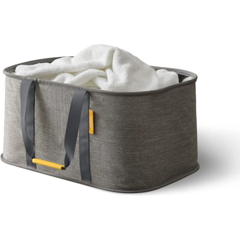 Joseph Joseph Hold-All Fabric Collapsible Laundry Basket - Grey