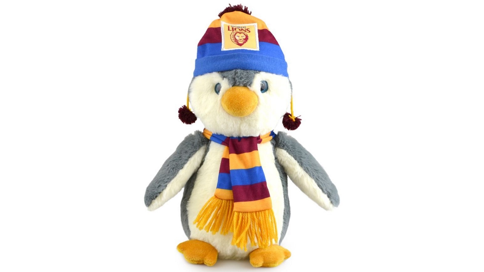 AFL Penguin Brisbane New Kids 27cm Soft Penguin Toy