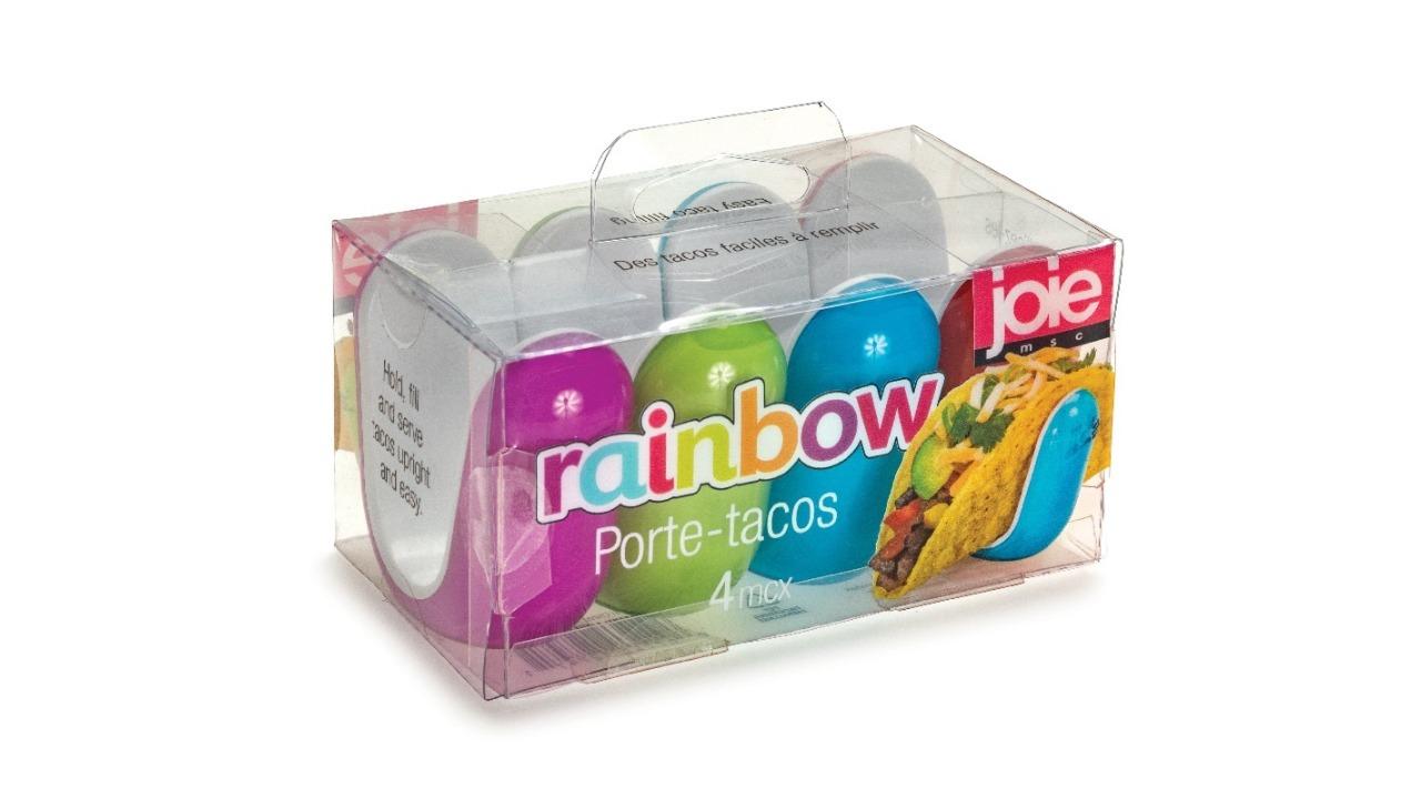 Joie MSC 4 Piece Rainbow Taco Holder